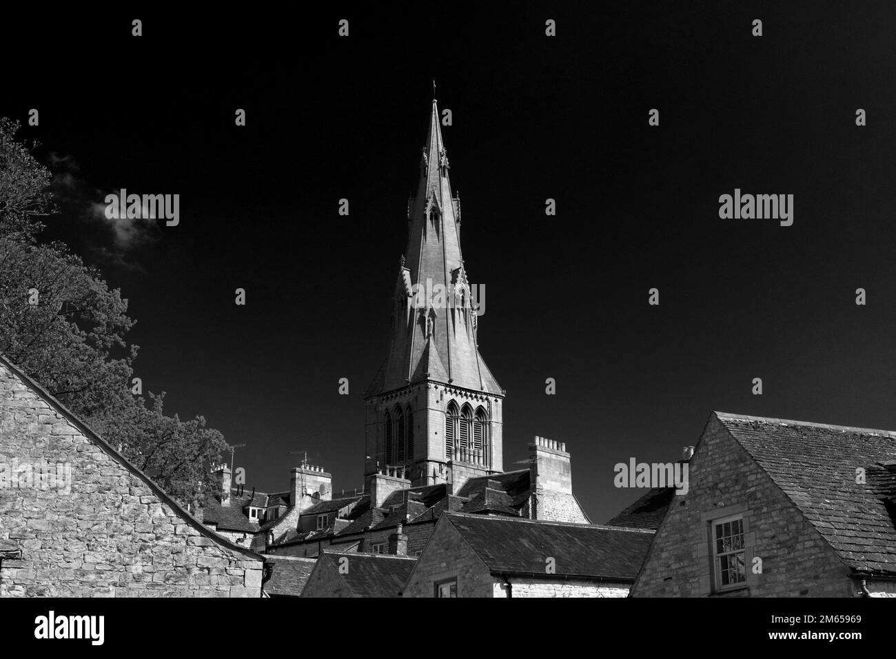 Saint Marys church, market town of Stamford, Lincolnshire
