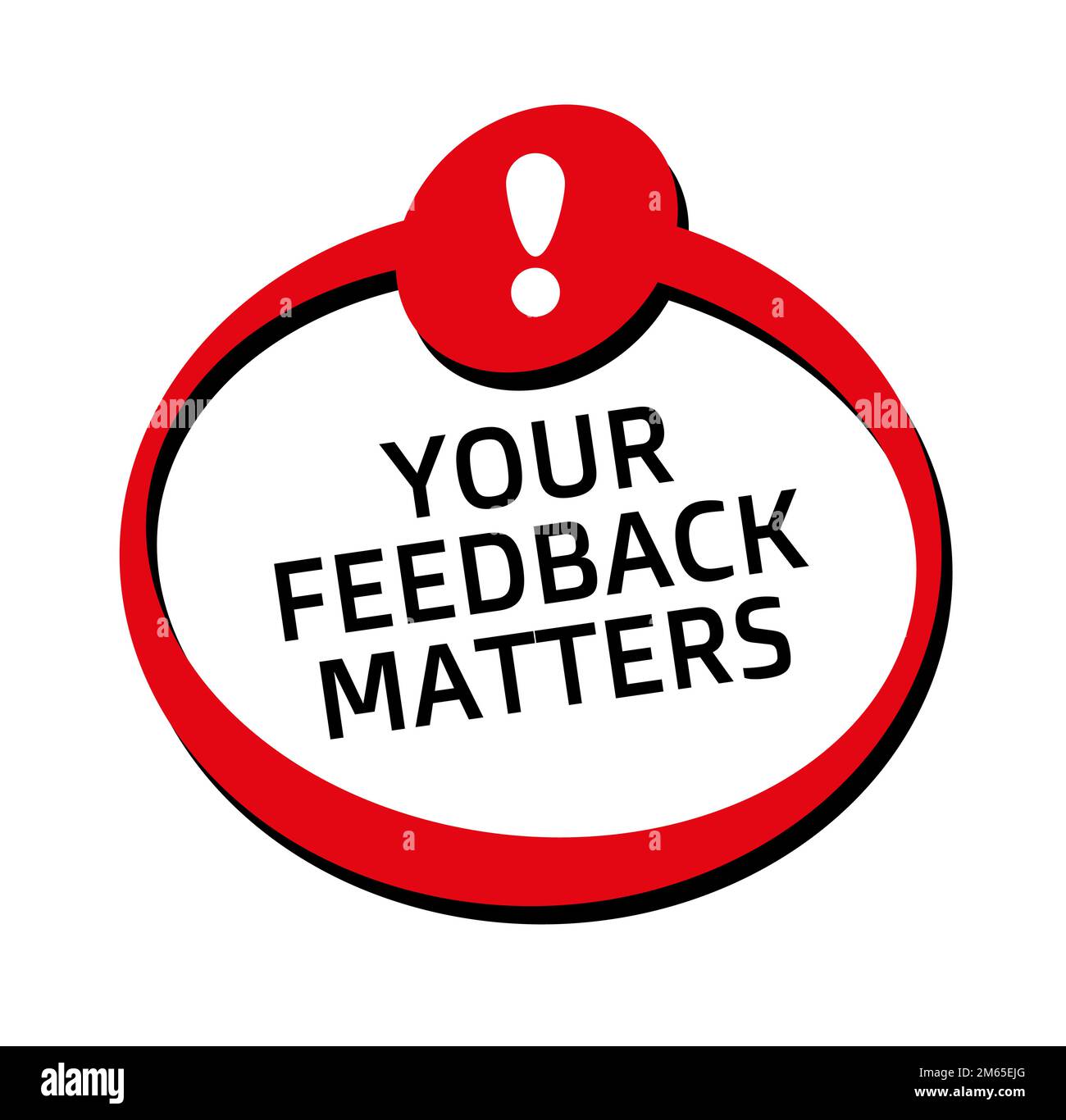 your feedback matters sign on white background Stock Vector Image & Art