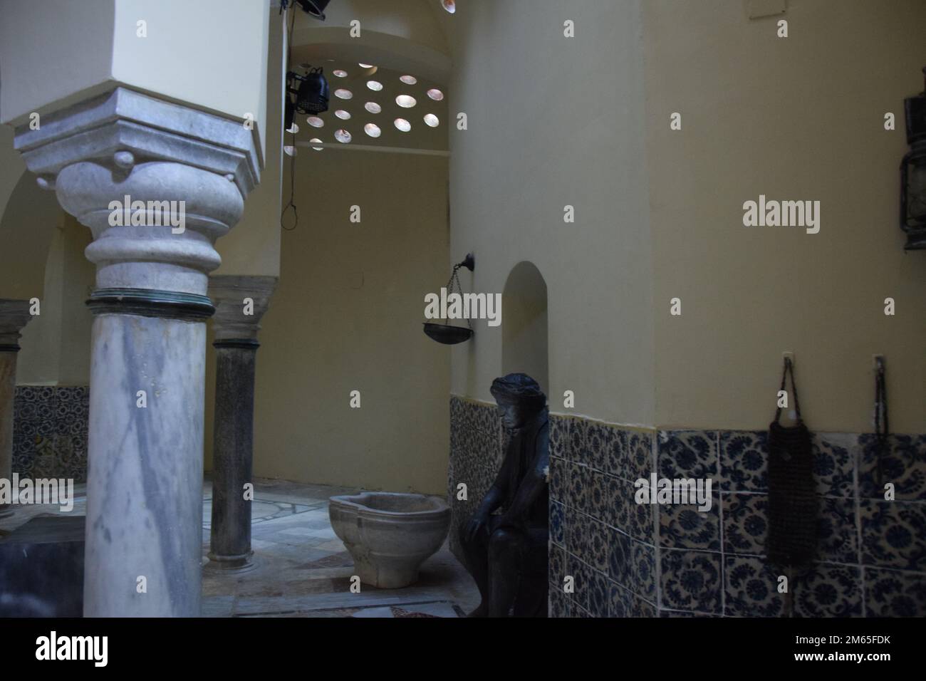 Ghattas Turkish Bath House Crusader Town Akko in Israel Stock Photo