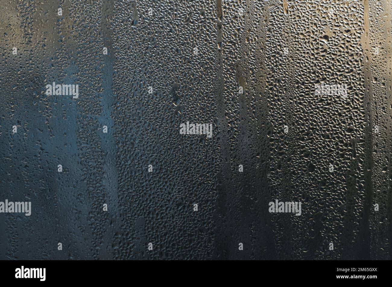 water dew on the window glass. condensate Stock Photo Alamy
