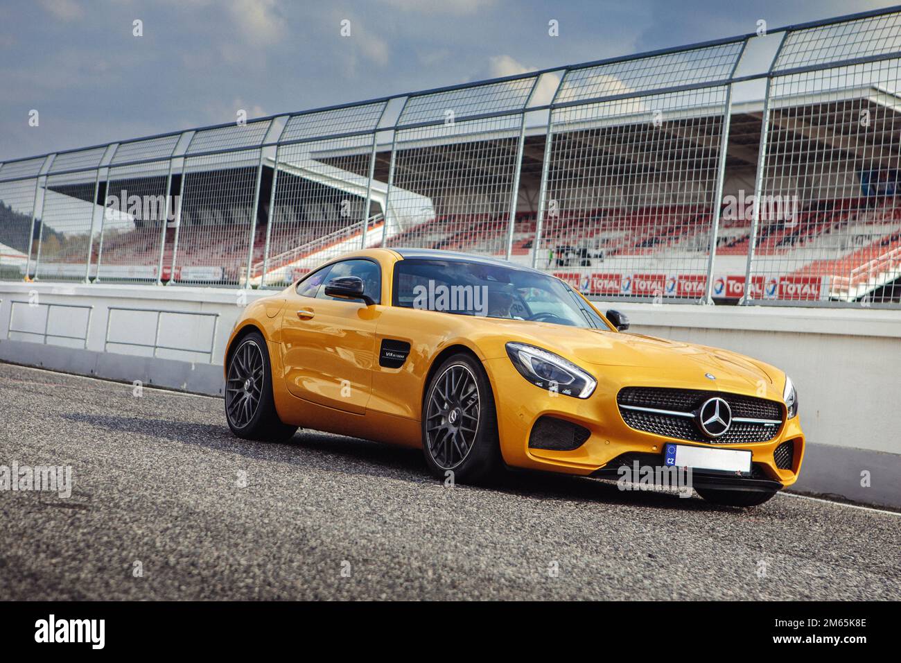 Mercedes AMG GT Racing super sport Stock Photo