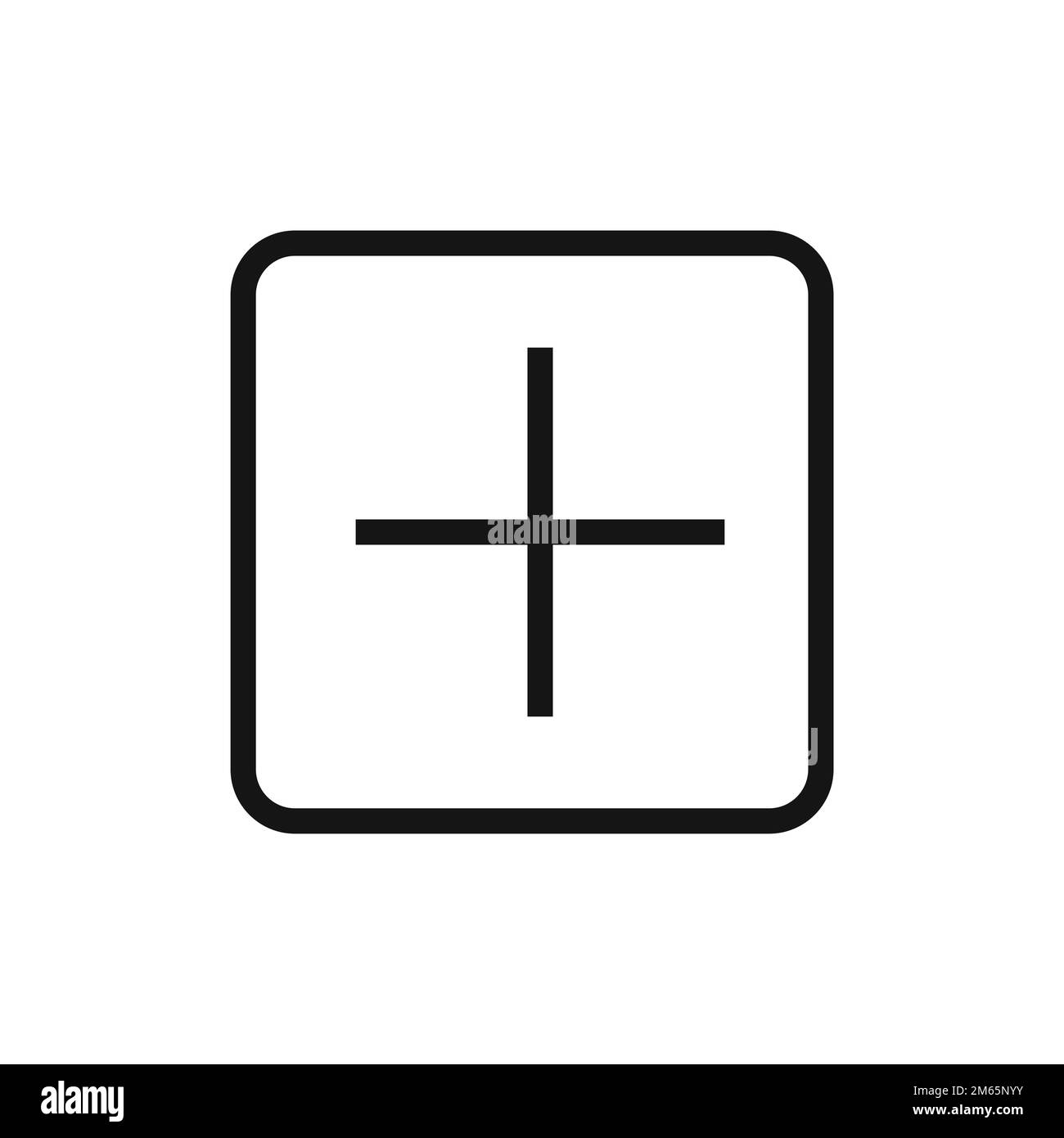 Plus line icon isolated on white background. Black flat thin icon on modern  outline style. Linear symbol and editable stroke. Simple and pixel perfect  Stock Vector Image \u0026 Art - Alamy, image size:1300x1390