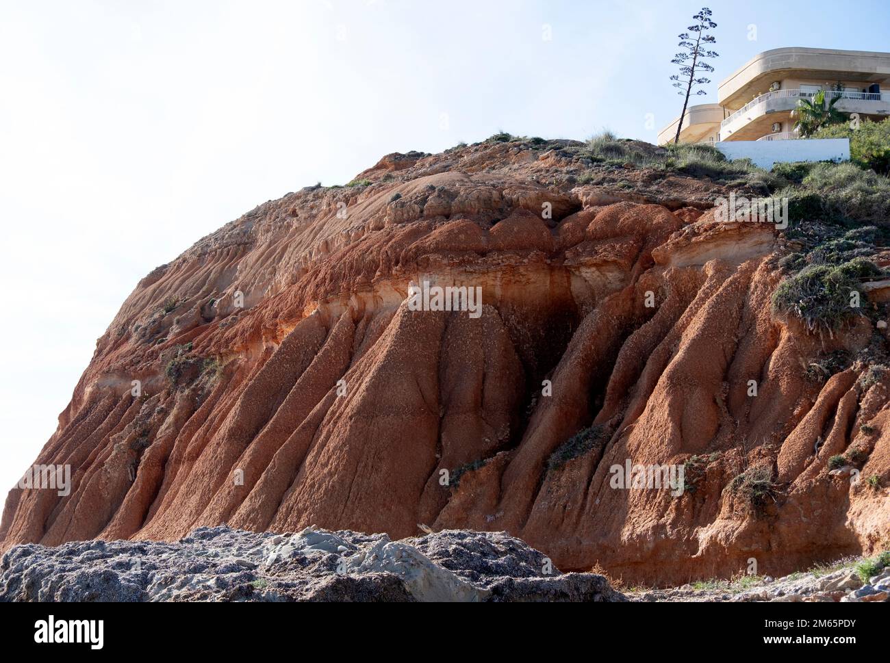 orihuela  coasta scenic coastal walk with clear sea  waters,spain Stock Photo