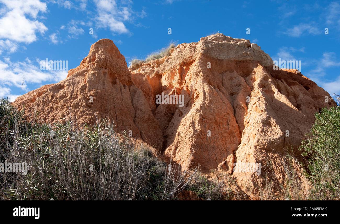 orihuela  coasta scenic coastal walk with clear sea  waters,spain Stock Photo