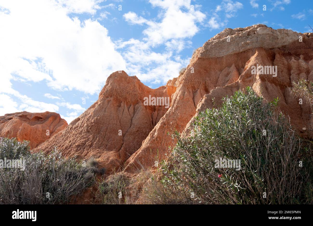 orihuela  coasta scenic coastal walk with clear sea  waters,spain Stock Photo