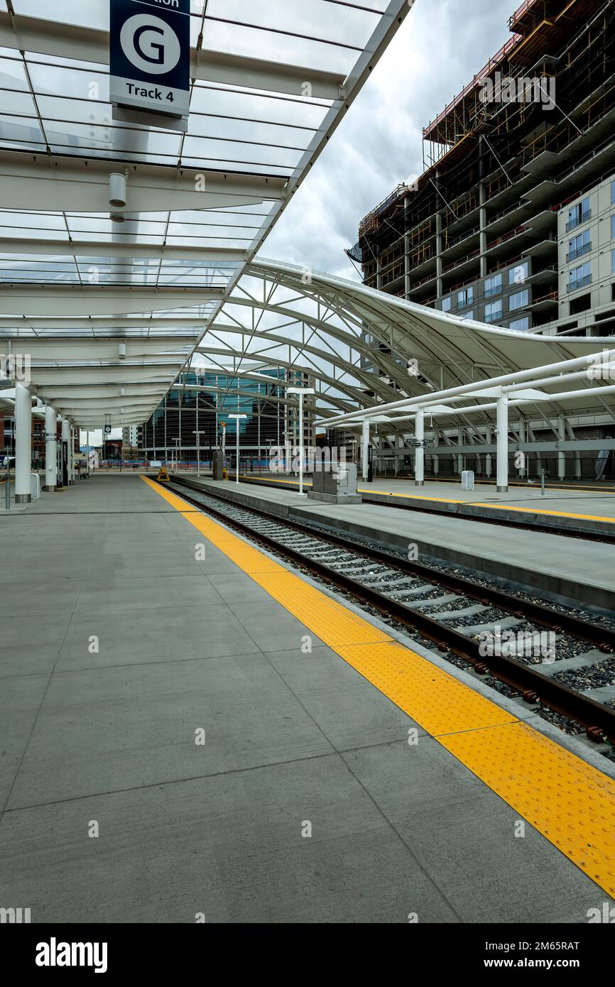 Commuter Rail Terminal, Denver Union Station, Denver, Colorado USA