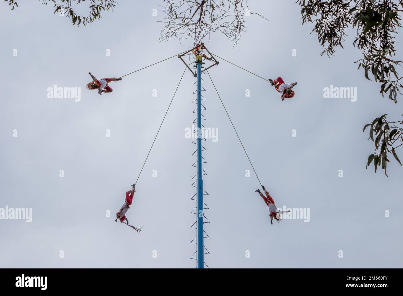 Voladores Ritual Performance The Danza de los Voladores or Papantla flyers, an ancient Mesoamerican ...