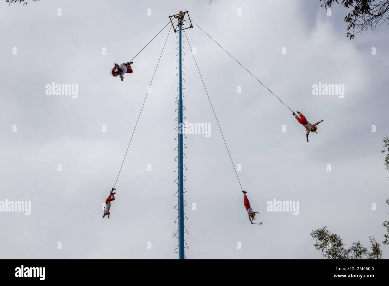 Voladores Ritual Performance The Danza de los Voladores or Papantla flyers, an ancient Mesoamerican ...