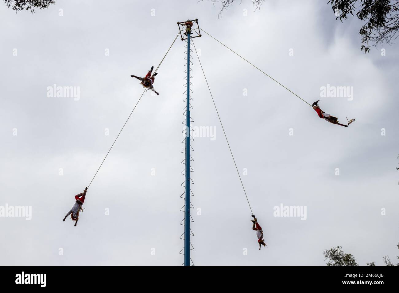 Voladores Ritual Performance The Danza de los Voladores or Papantla flyers, an ancient Mesoamerican ...