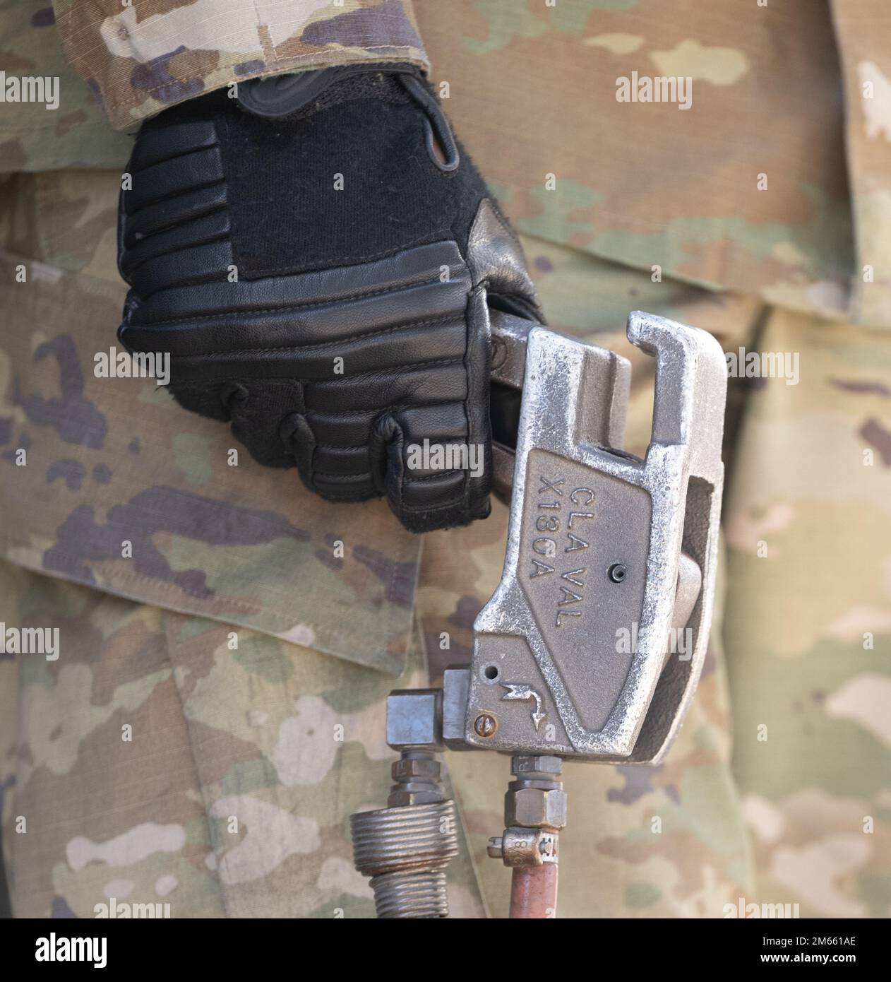 U.S. Air Force Airman 1st Class Uriah Stewart, a 509th Logistic