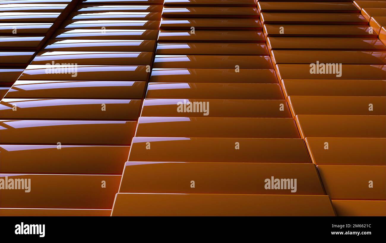 3d plates. Computer generated 3d render Stock Photo