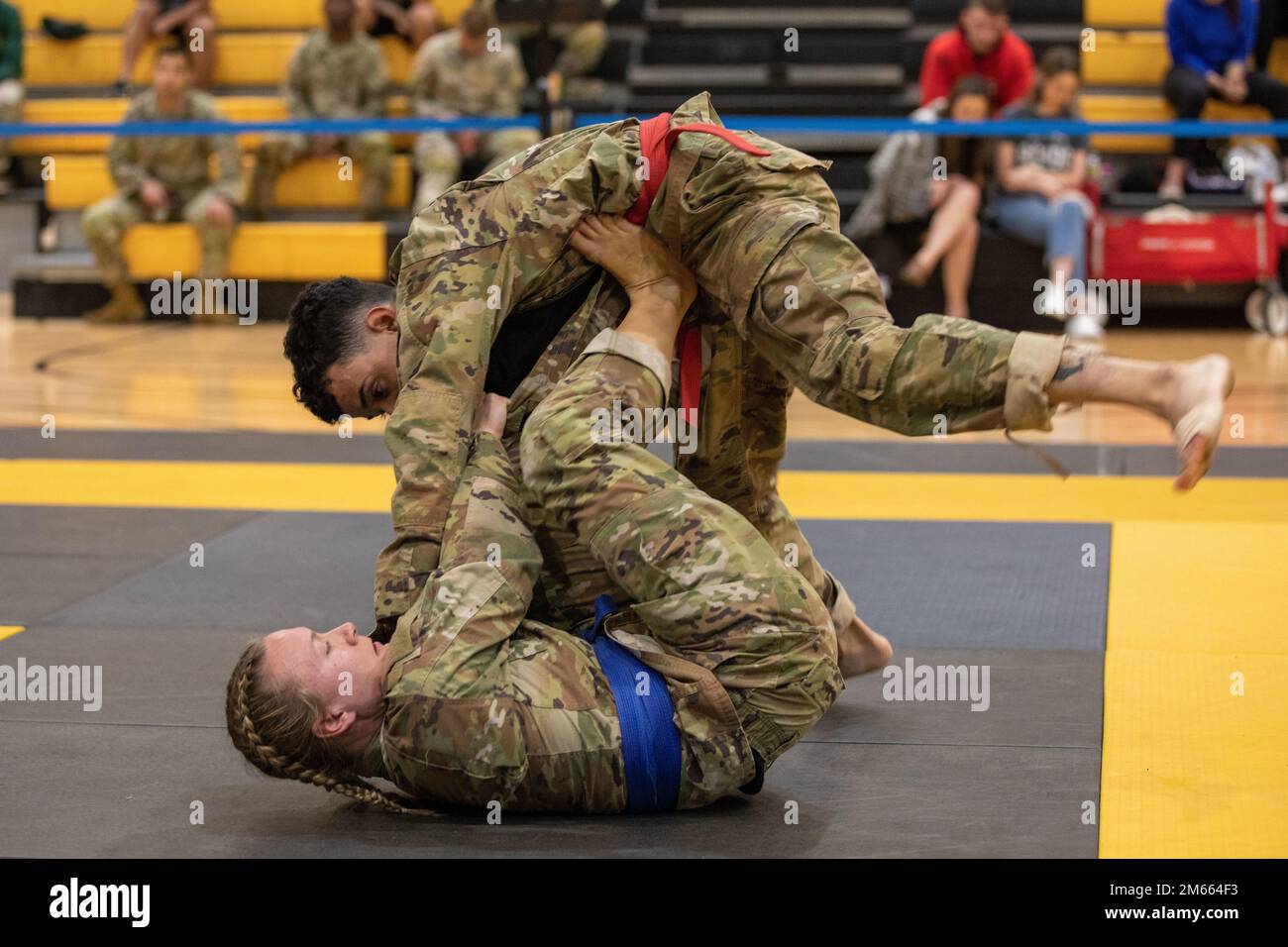 U.S. Army Soldiers compete during the AllArmy Lacerda Cup Combatives