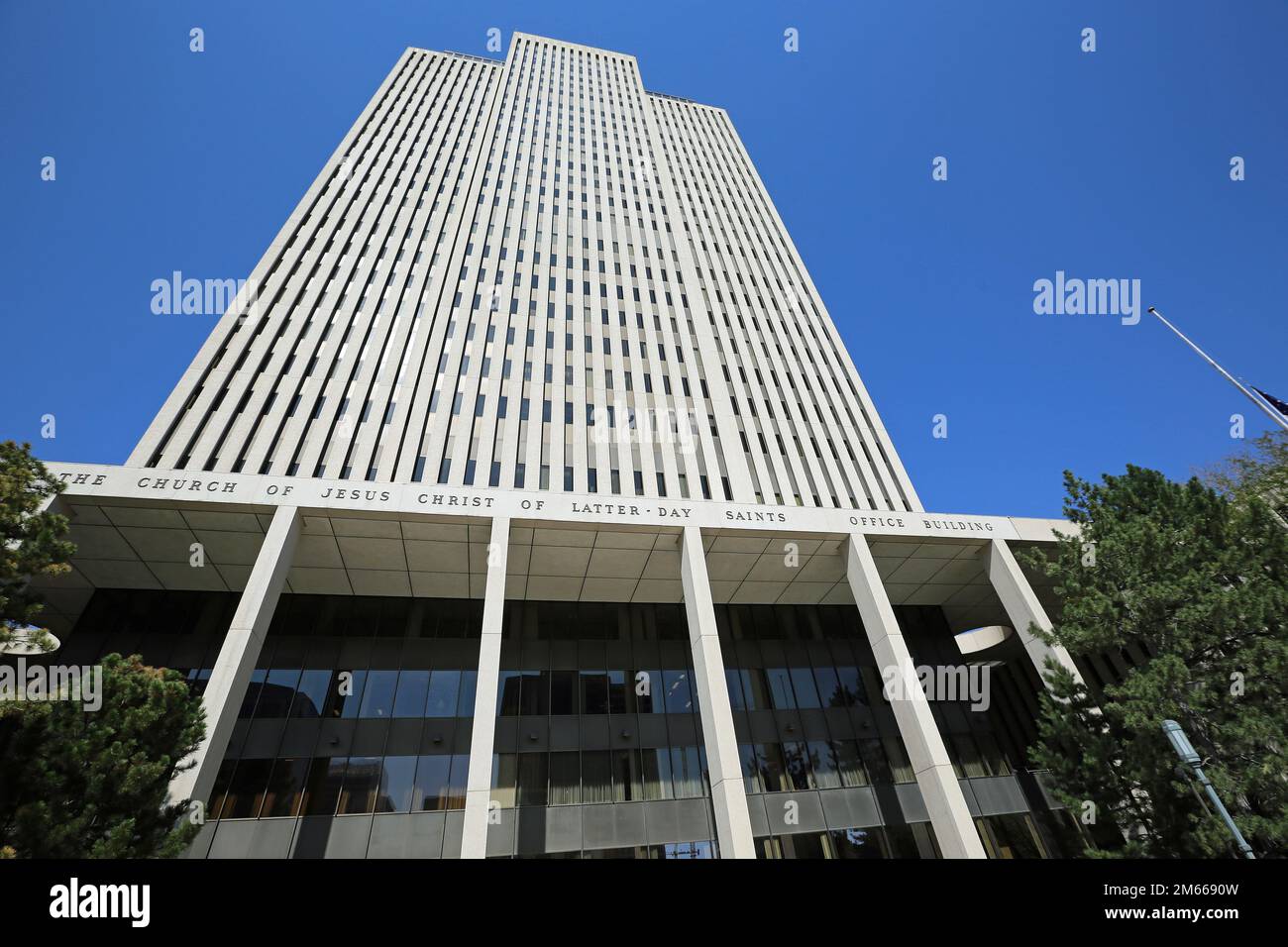 LDS office building - Salt Lake City Stock Photo