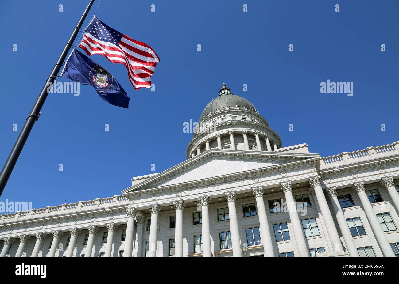 Salt lake city flag hires stock photography and images Alamy