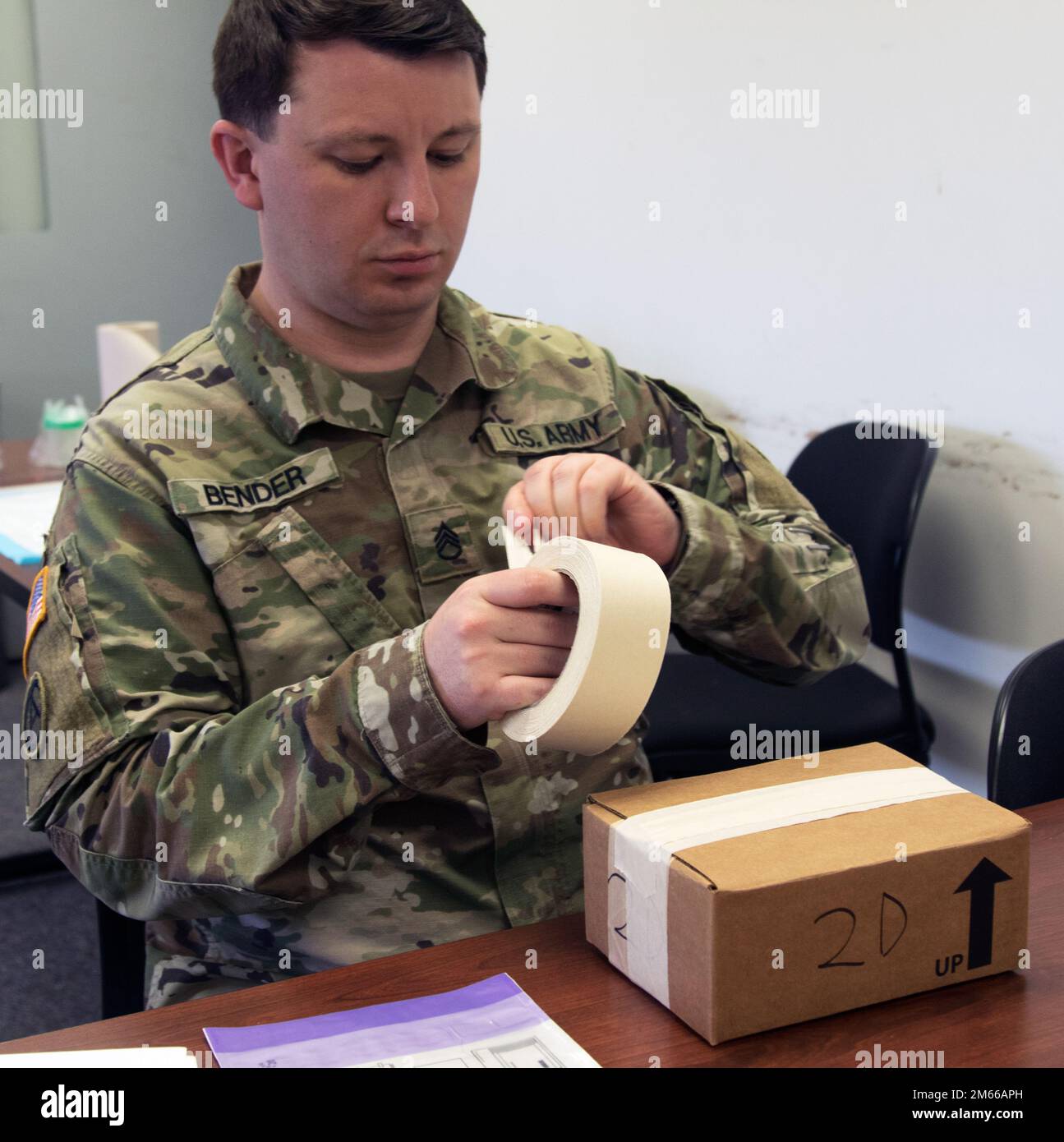 Staff Sgt. Kyle Bender, a military policeman from the 1st Brigade, 2nd