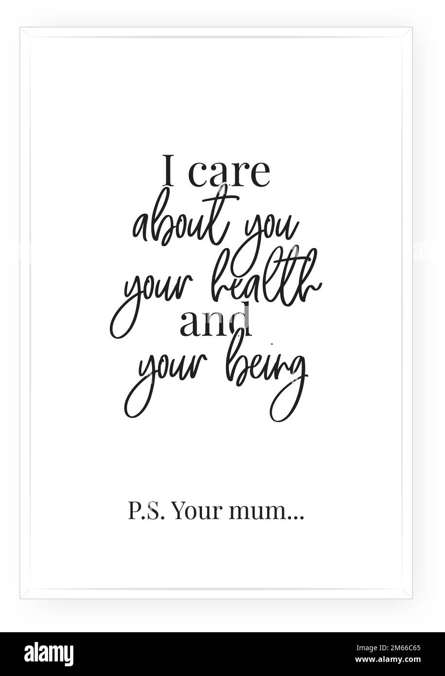 Your mum, vector. Minimalist poster design. Wall decals, noun