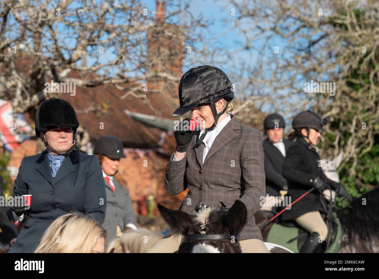 Riders of The Essex with Farmers & Union Hunt during their parade