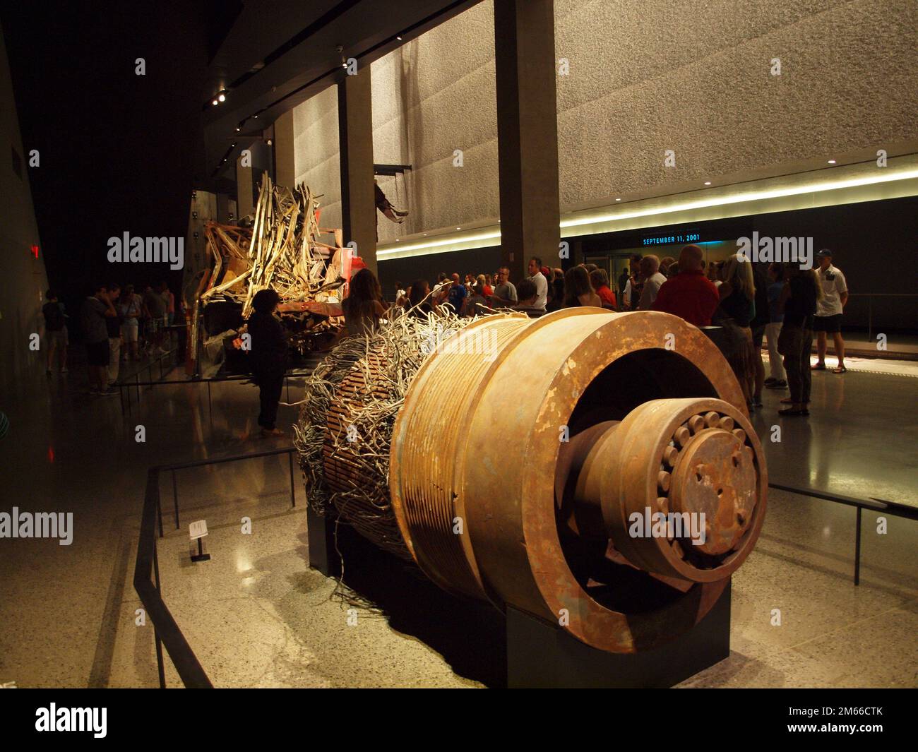 New York City's World Trade Center Museum on the site of the former World Trade Center destroyed on September 11,2001.Nearly 3000 were killed. Stock Photo