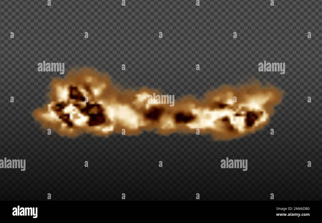 Realistic vector isolated on transparent background. Dust cloud with ...