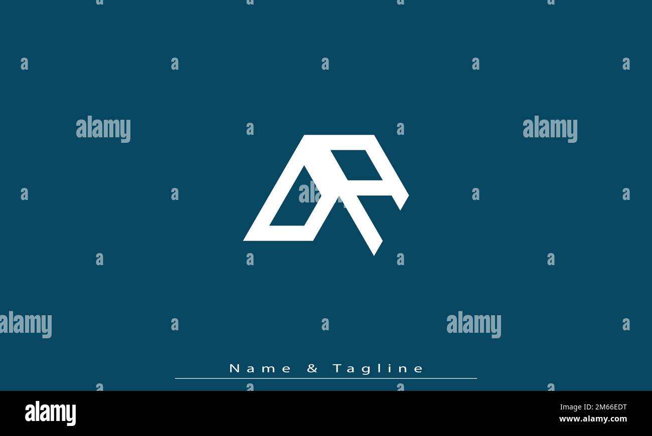 Alphabet letters Initials Monogram logo OA , AO Stock Vector