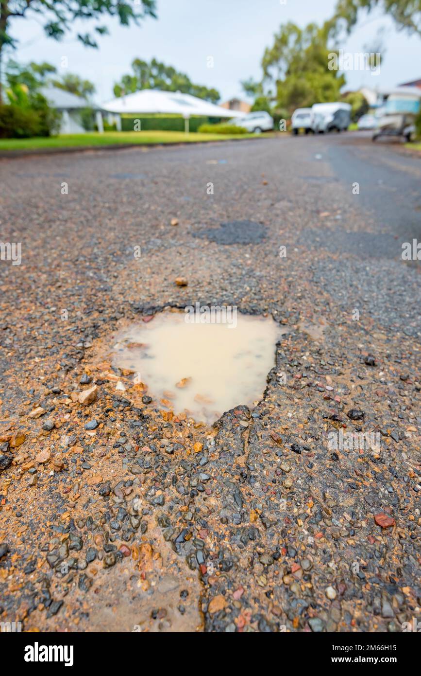 Potholes in australian roads hires stock photography and images Alamy