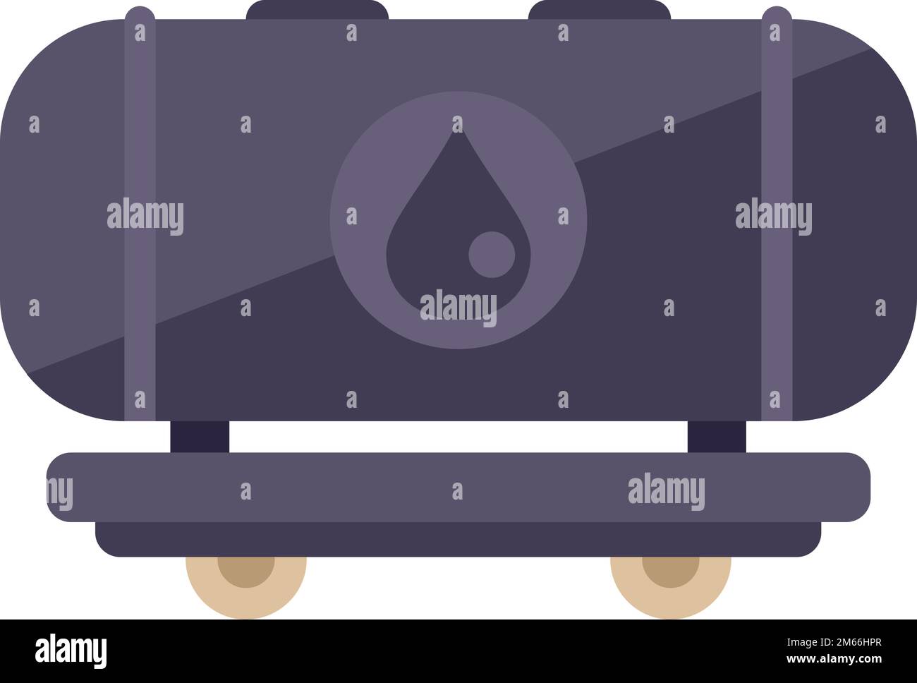 Petrol train tank icon flat vector. Factory effect. Global climate isolated Stock Vector