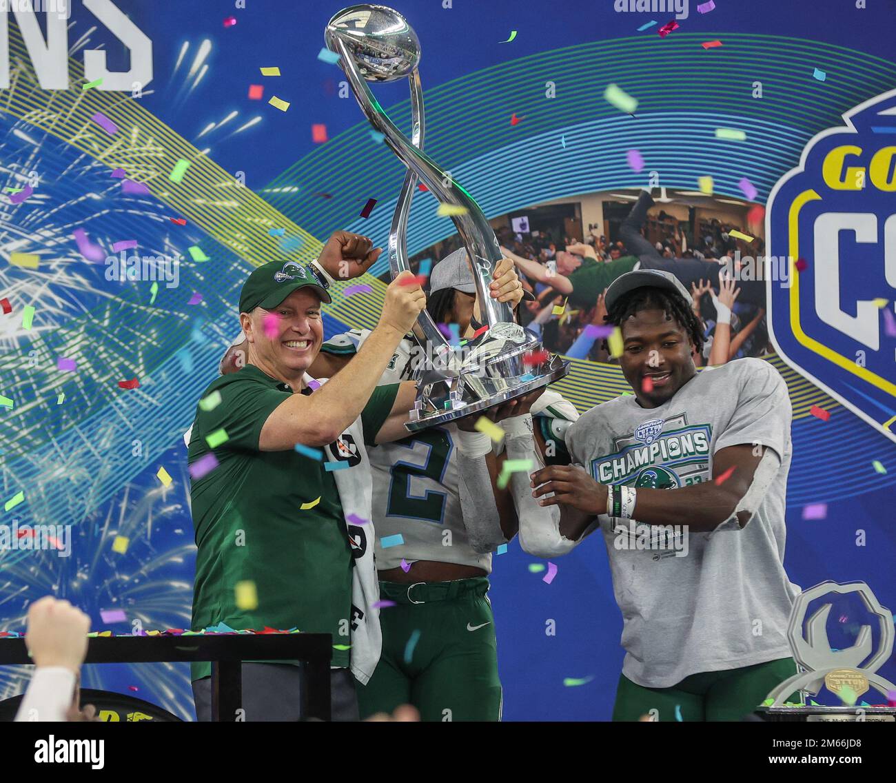 Dallas, TX, USA. 1st Jan, 2023. Tulane head coach Willie Fritz along