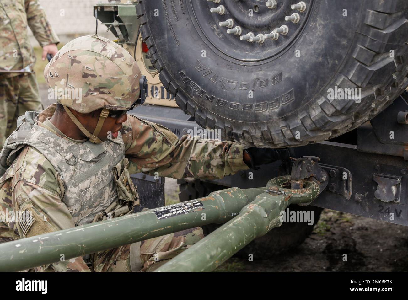 A Soldier assigned to the 101st Brigade Support Battalion, 1st Armored