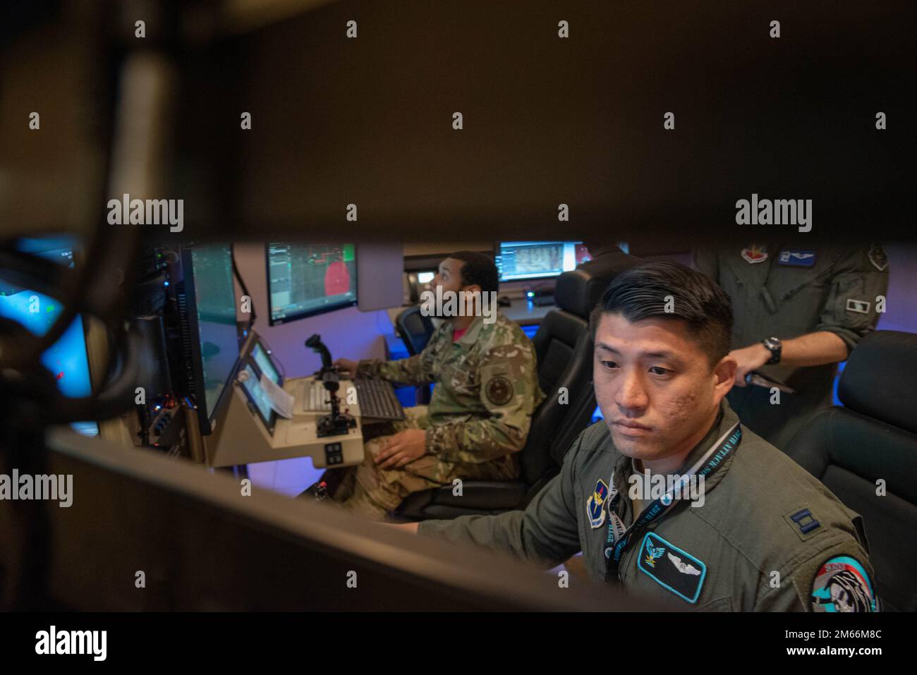U.S. Air Force MQ-9 Reaper pilot and sensor operator, operate an MQ-9 ...
