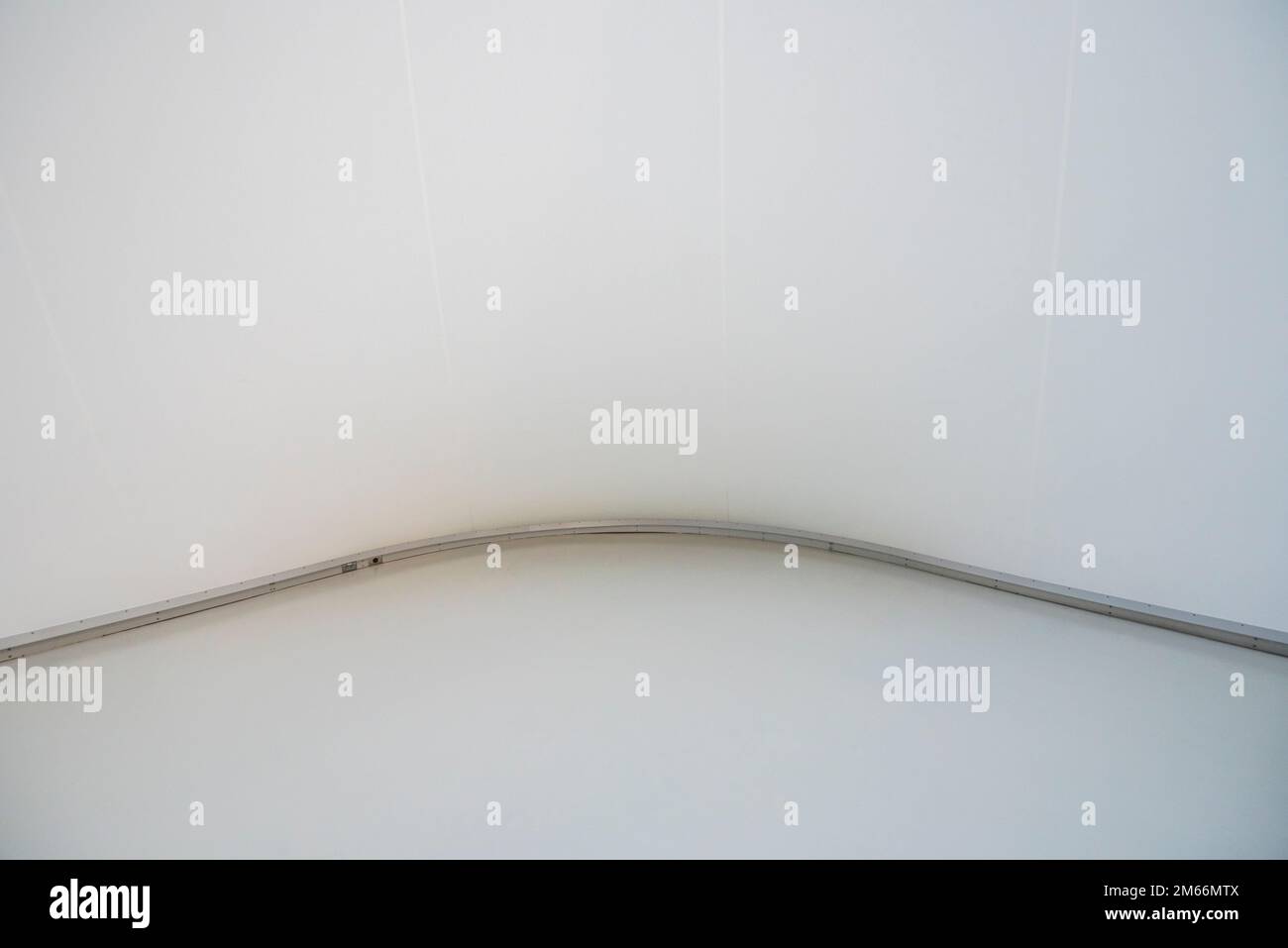 Large, plain wall within the confines of Montreal's Biodôme natural history exhibits. Stock Photo