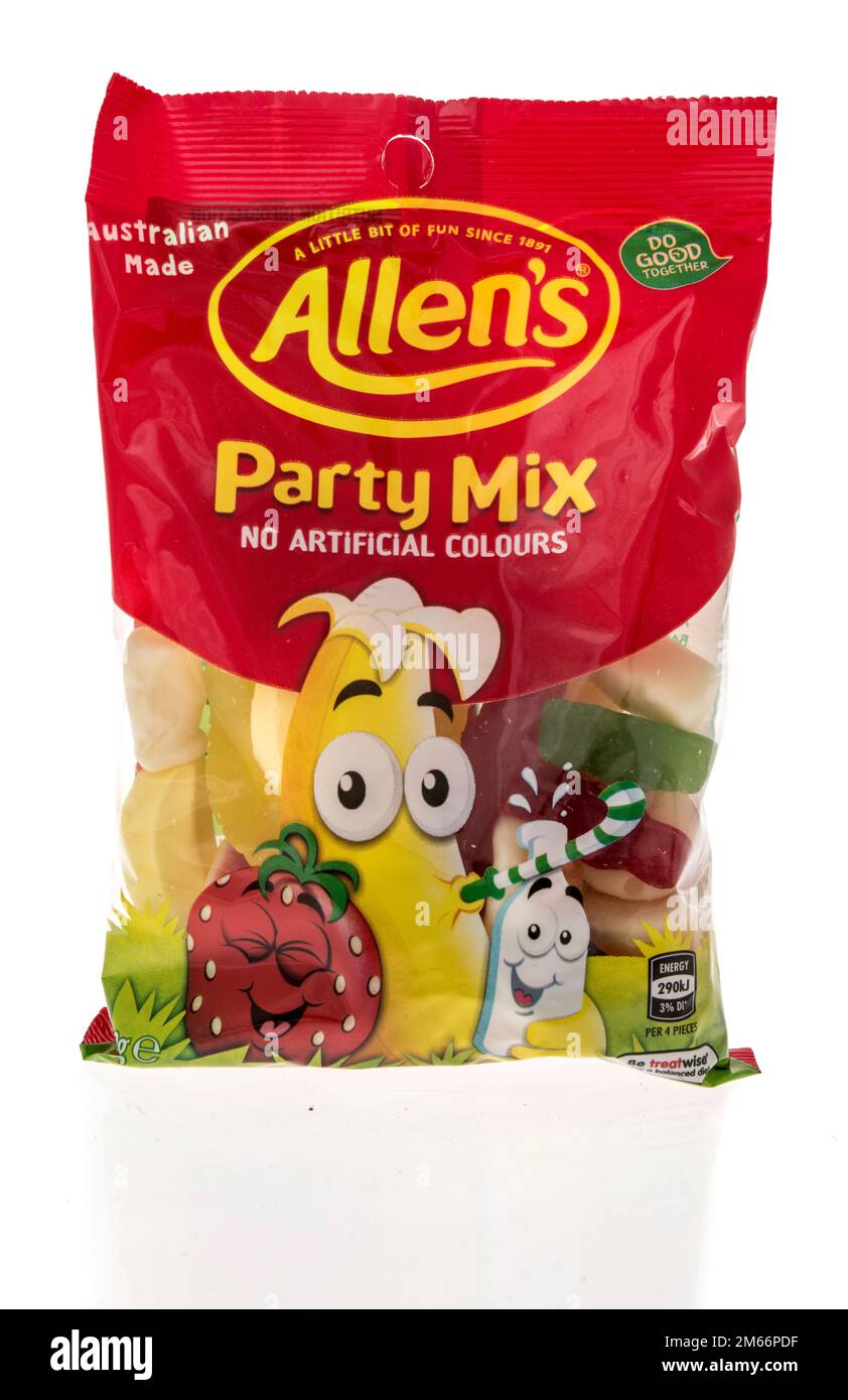 Winneconne, WI 5 December 2022 A package of Allens party mix candy
