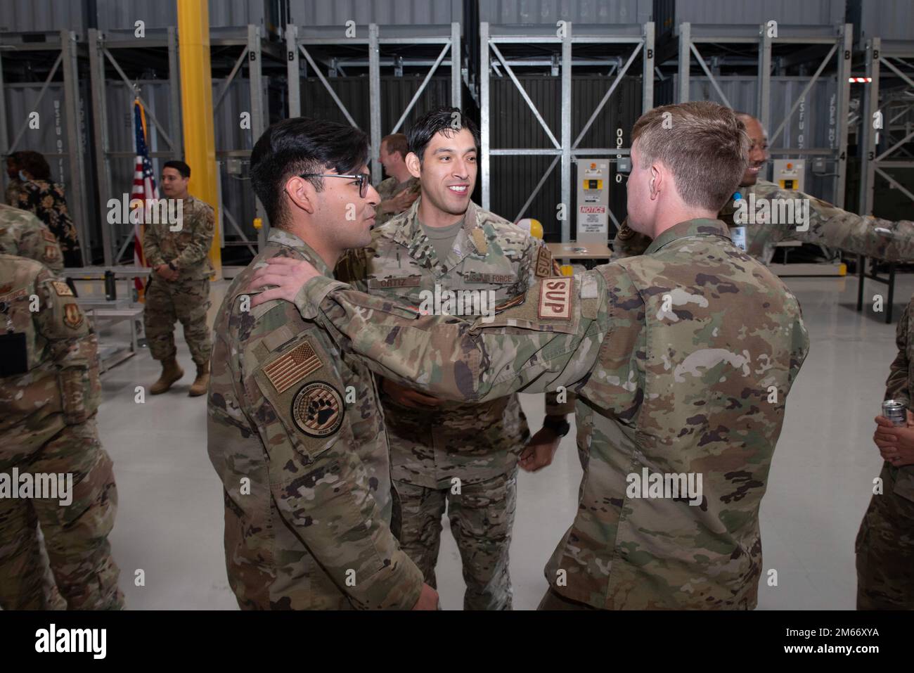 Airmen from the 635th Materiel Maintenance Squadron participate in a ...