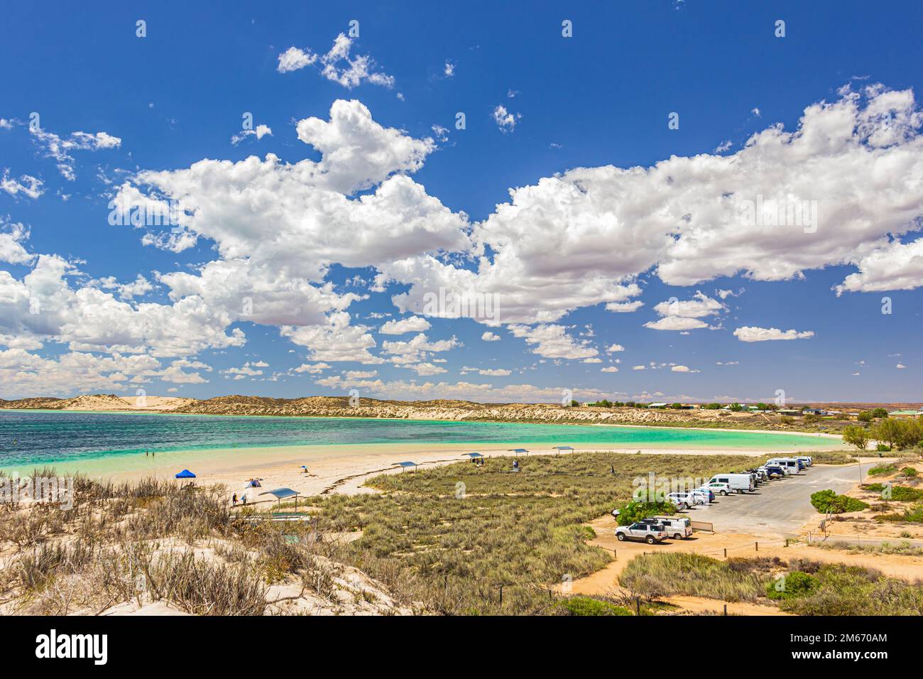 The view of Coral bay Beach in Western Australia's Coral Coast ...