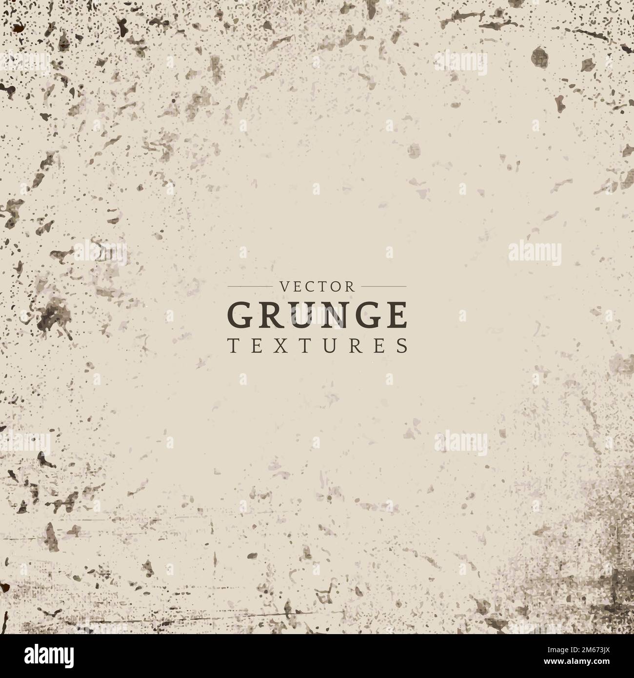 Grunge beige distressed textured background Stock Vector