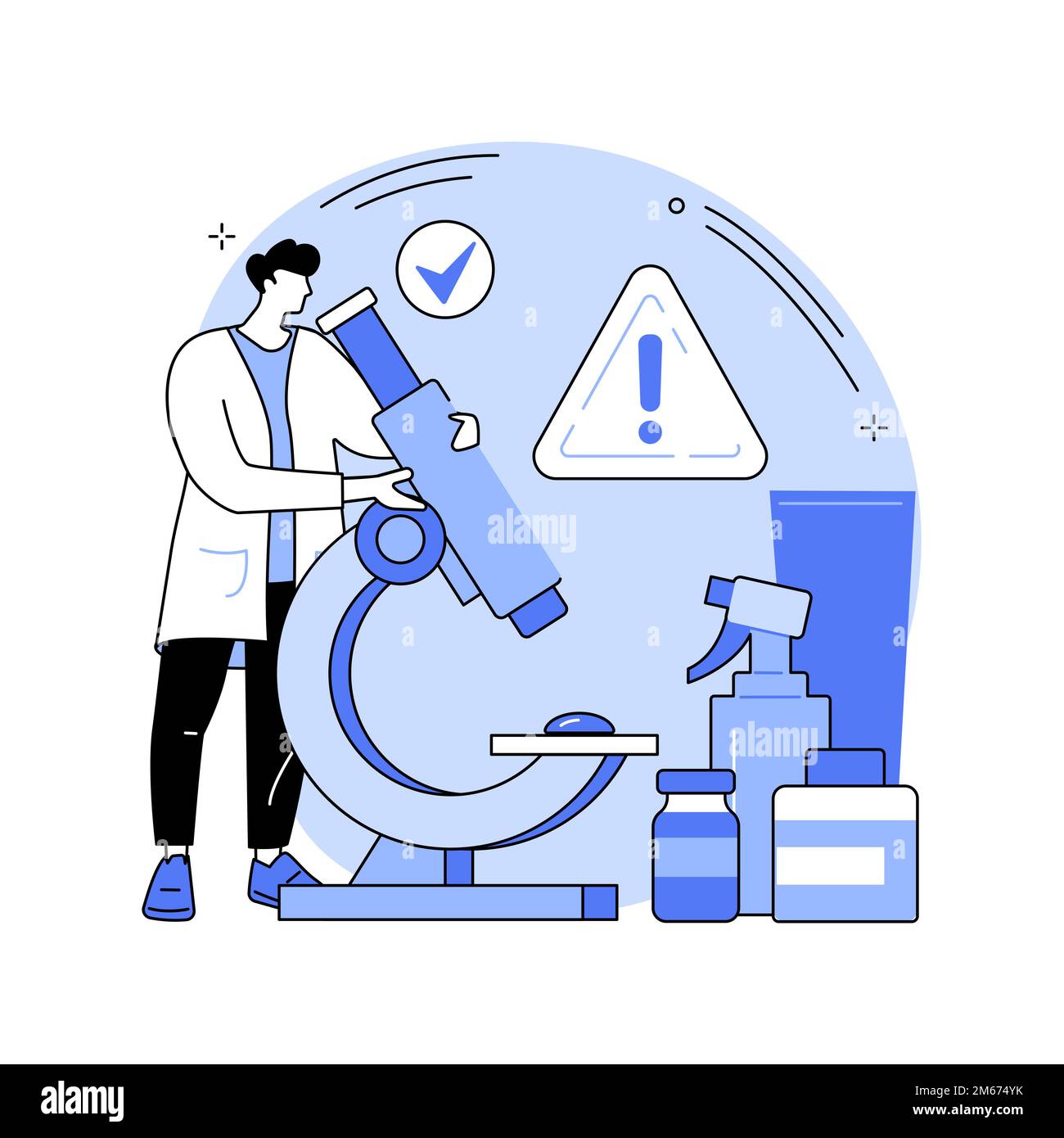 Product safety control abstract concept vector illustration
