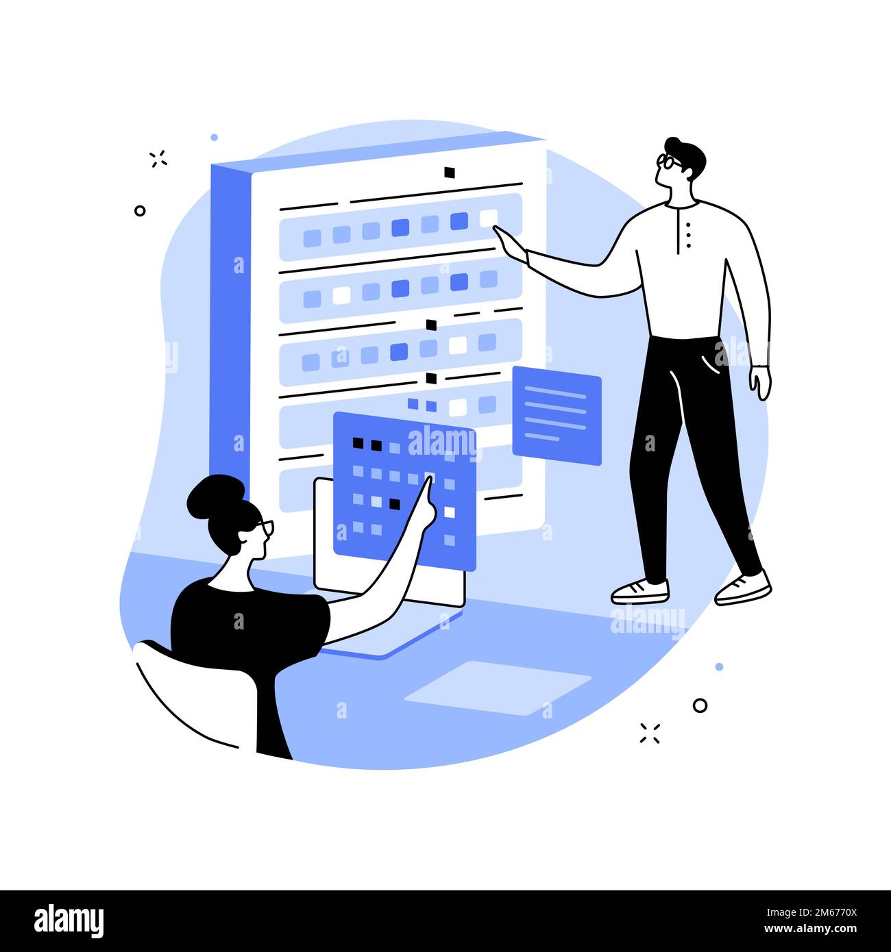 Big data engineering abstract concept vector illustration. Software ...