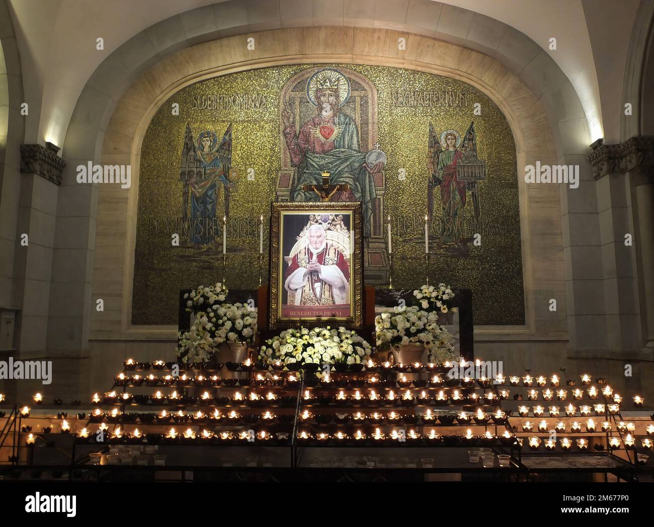 Manila Philippines 02nd Jan 2023 The Portrait Of The Deceased Pope manila-philippines-02nd-jan-2023-the-portrait-of-the-deceased-pope