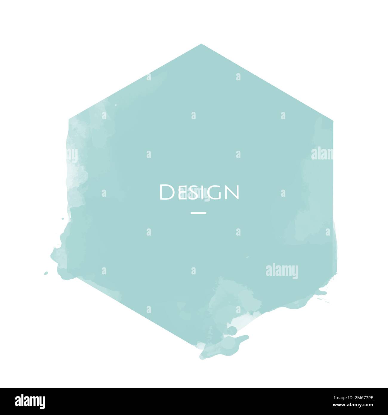 Announcement hexagon Badge template design illustration Stock Vector