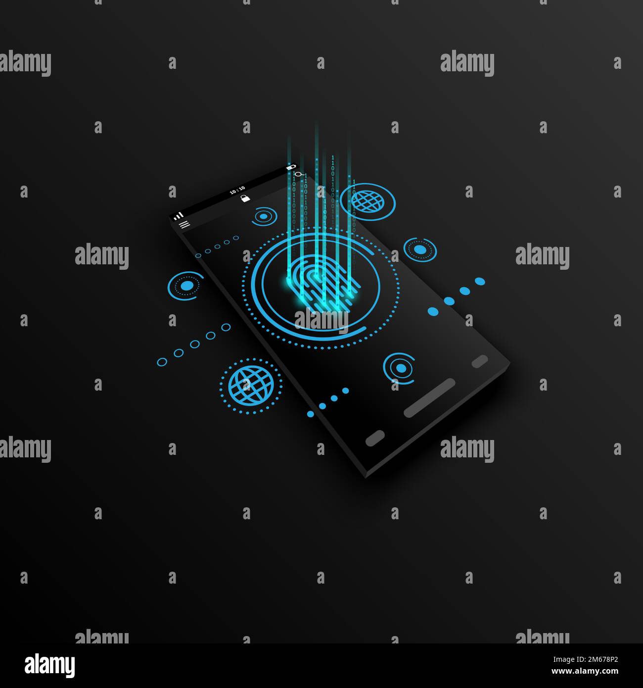 Abstract background with smartphone technology concept, stock vetor Stock Vector