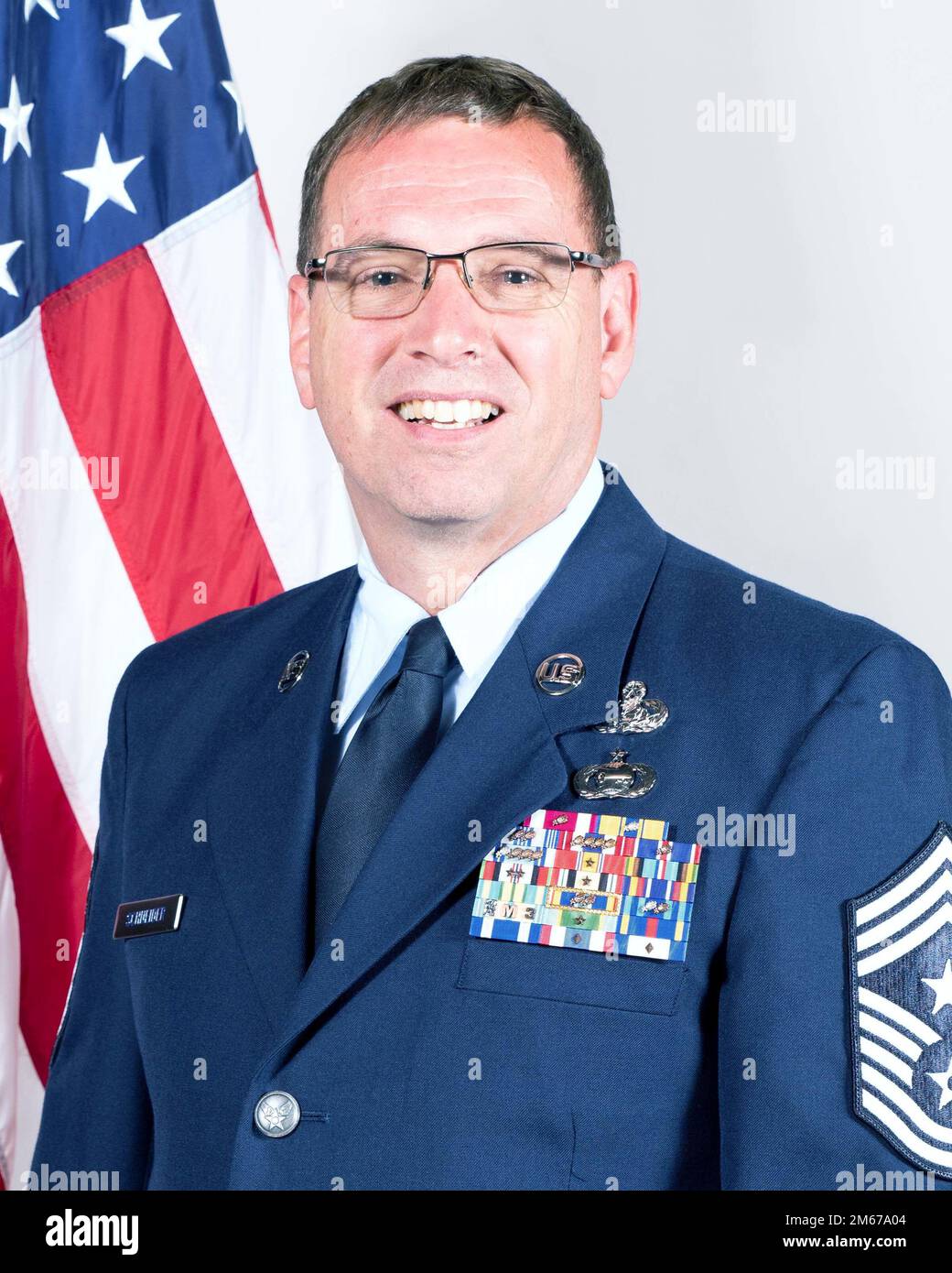 CMSgt Carl D. Schneider Jr., is the Command Chief Master Sergeant for