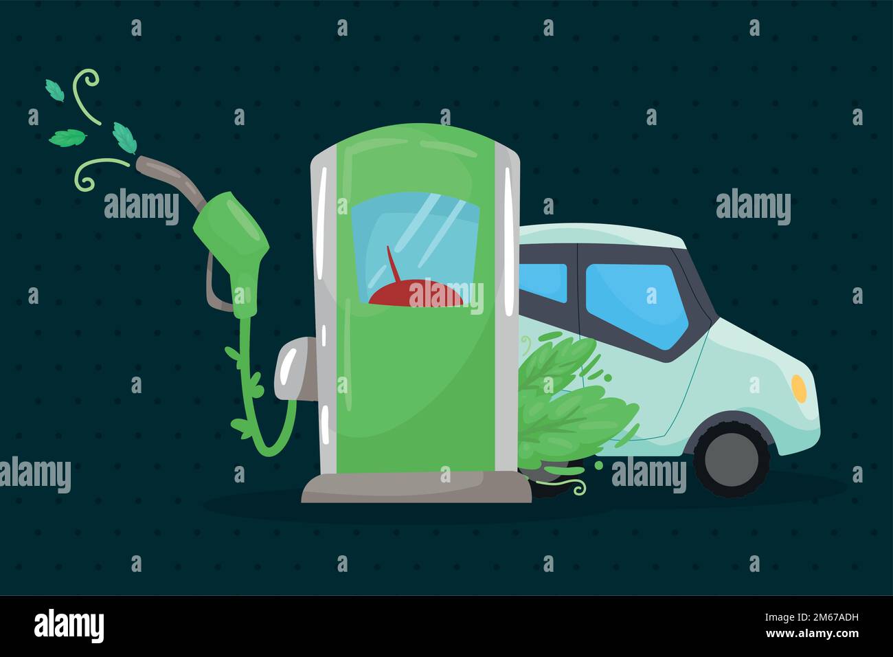 electric car and eco fuel Stock Vector Image & Art - Alamy