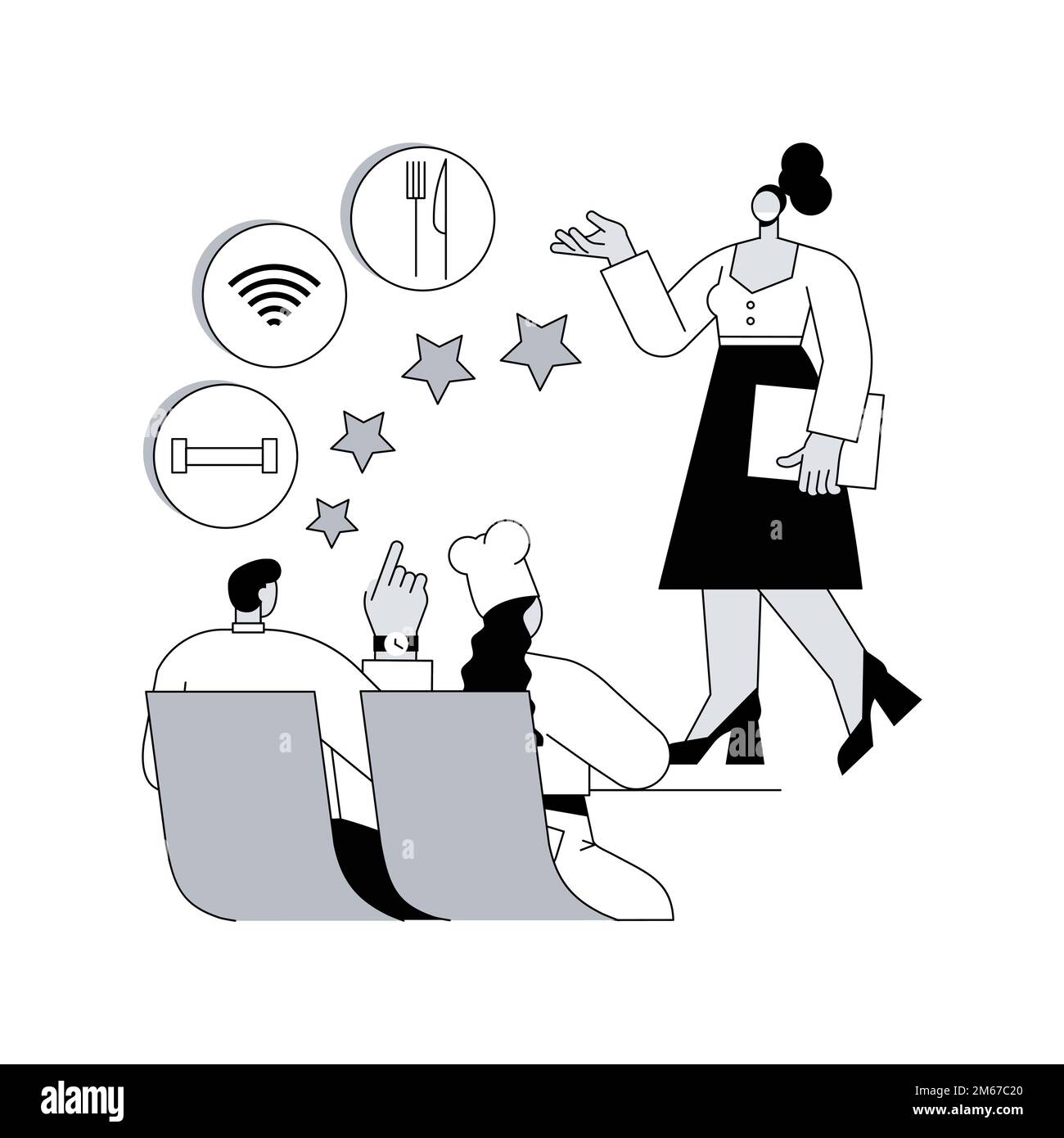 Hospitality courses abstract concept vector illustration. Hospitality