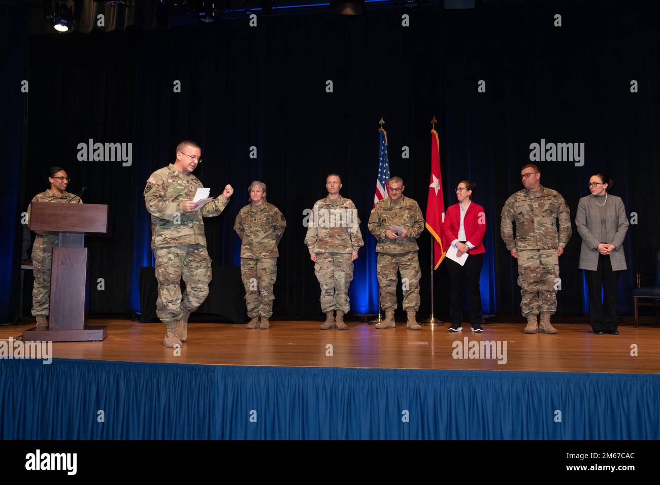 The Provost Marshal General U.S. Army Maj. Gen. Duane Miller hosts a