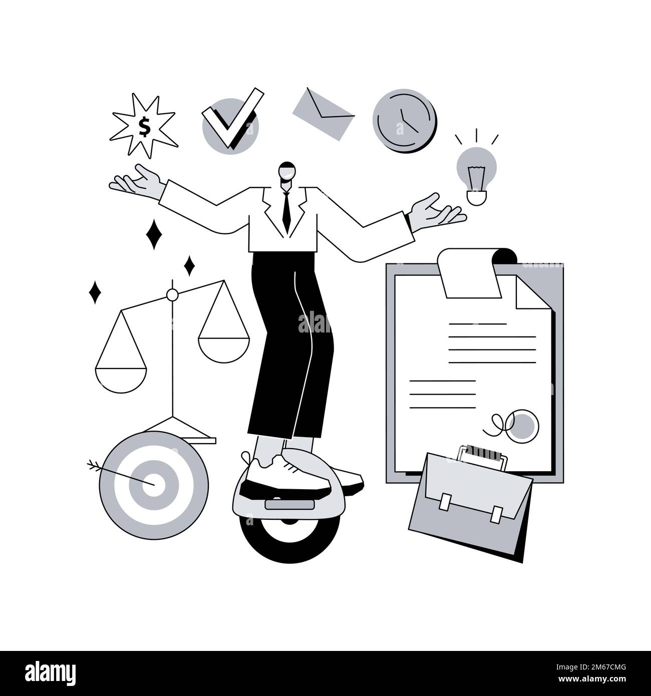 Resilience abstract concept vector illustration. Training mental ...