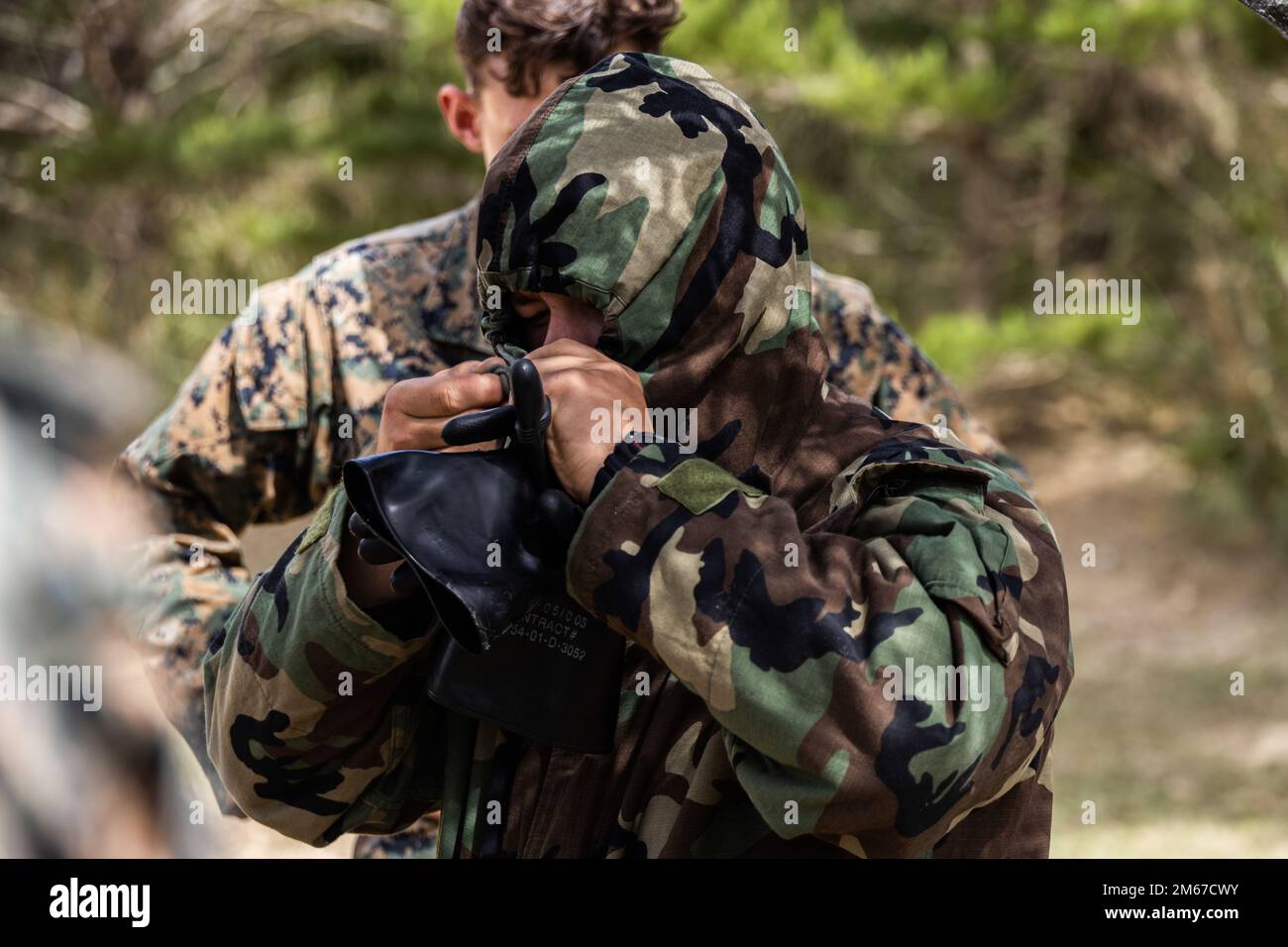 U.S. Marine Corps Lance Cpl. Dominic Laborinbernal, an electrician with