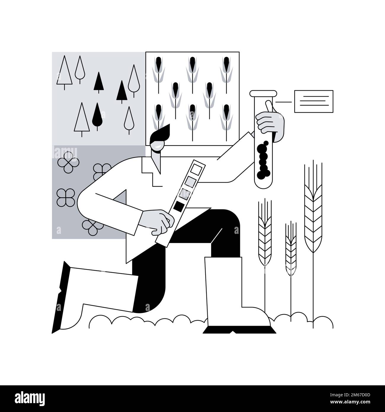 Soil type abstract concept vector illustration. Gardening and agronomy