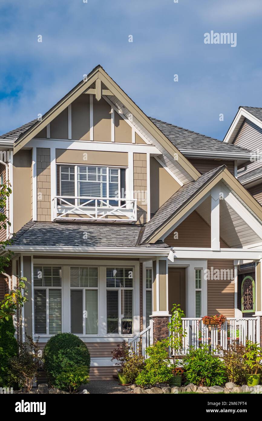 Beautiful Home Exterior. Real Estate Exterior Front House. Luxury house