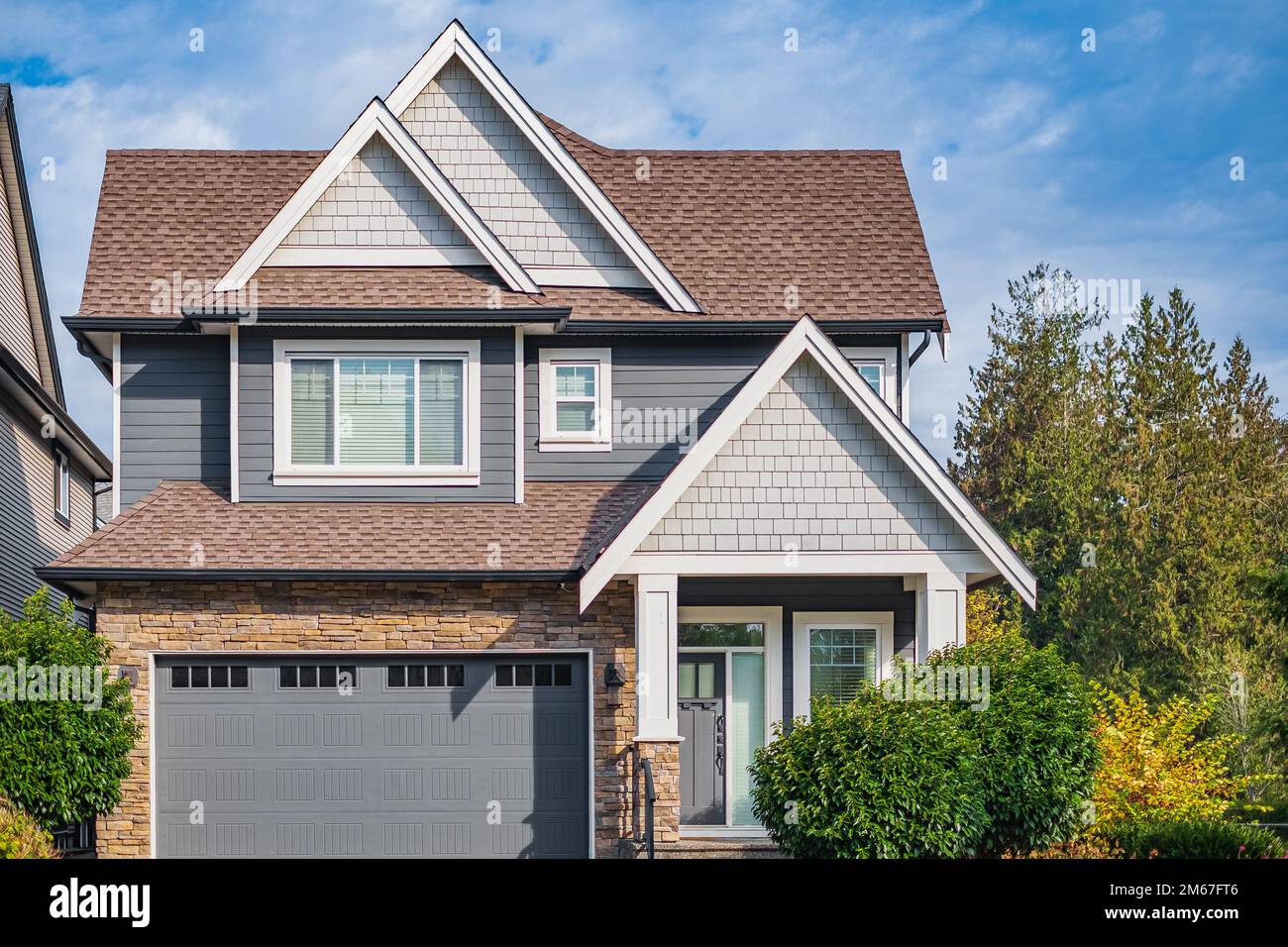 Beautiful Home Exterior. Real Estate Exterior Front House. Luxury house