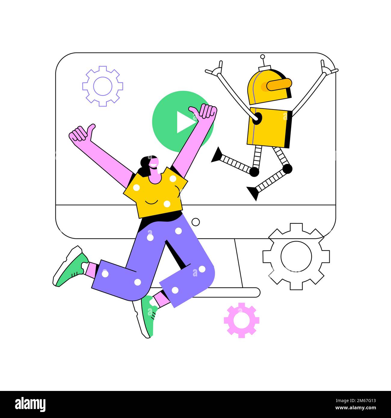 Special effects design abstract concept vector illustration. Special
