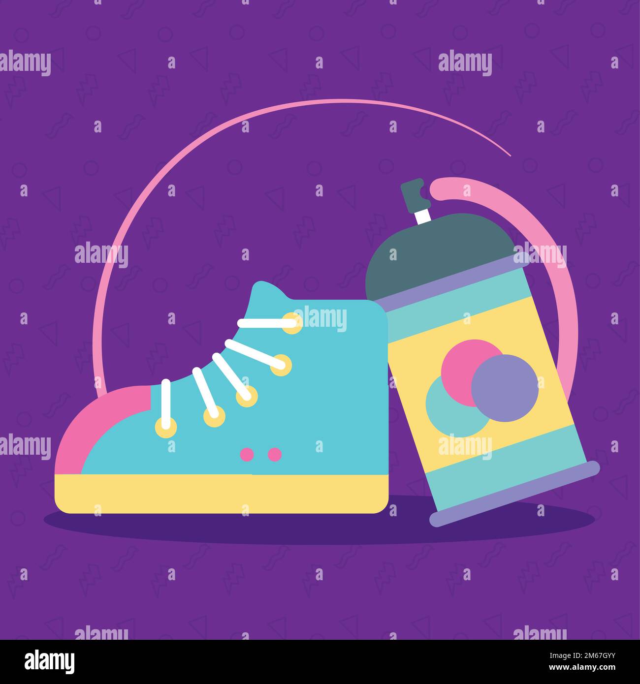 shoe and spray paint Stock Vector Image & Art Alamy
